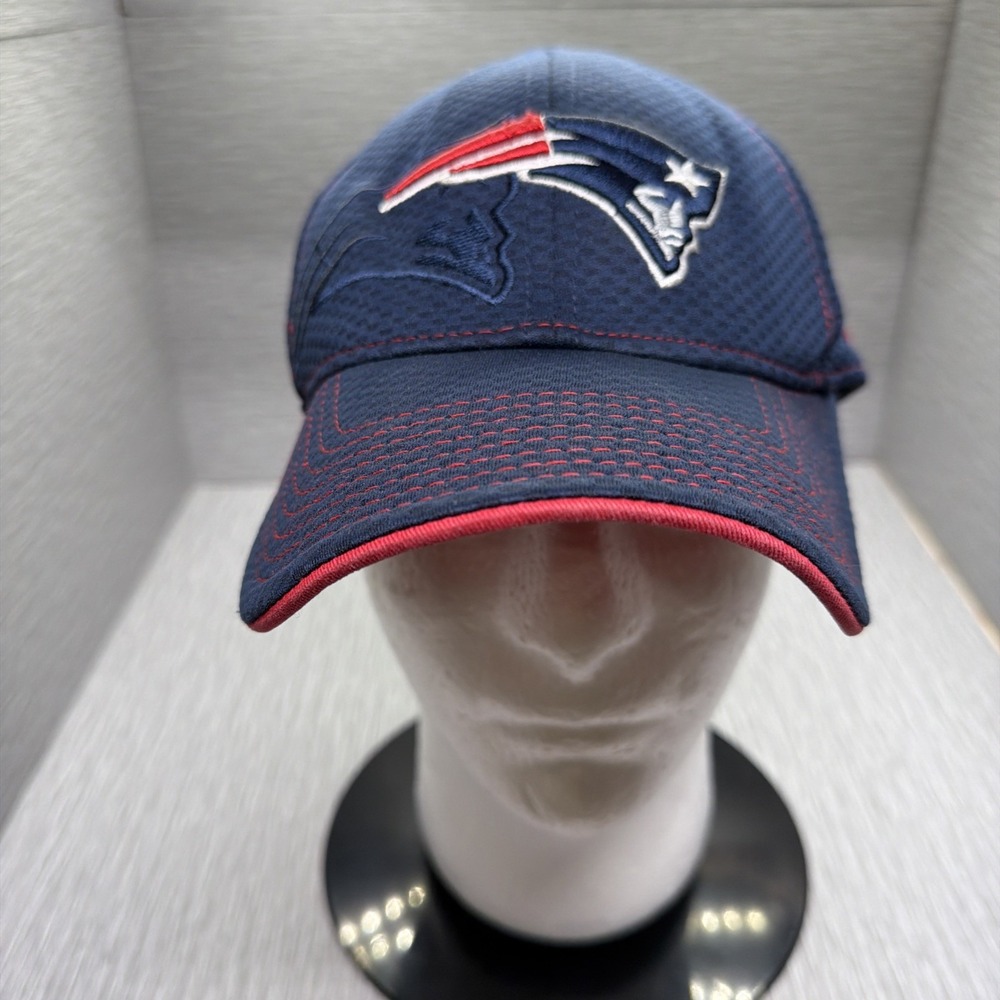 New England Patriots New Era 39Thirty Flex‎ Fit Hat Blue Large XL NFL Cap